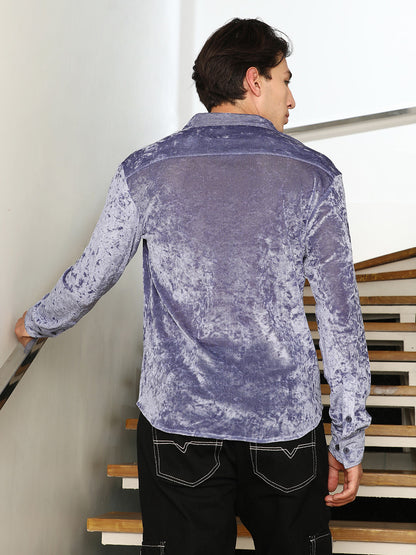Solid Velvet Shirt