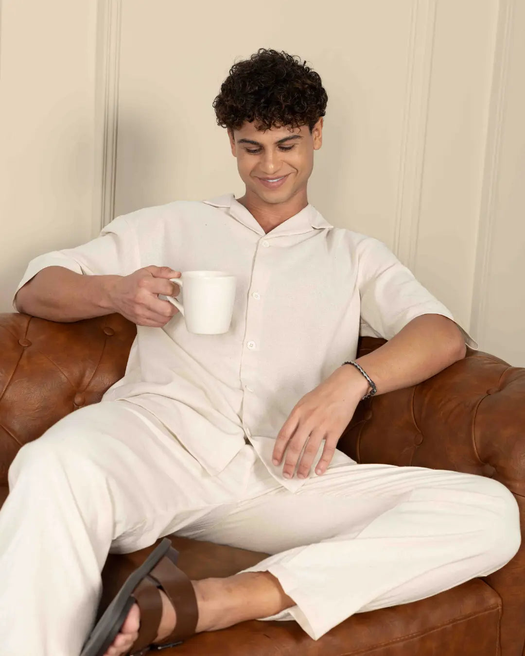 Ivory Renewed Cotton Co-ord Set House of Pure Eco
