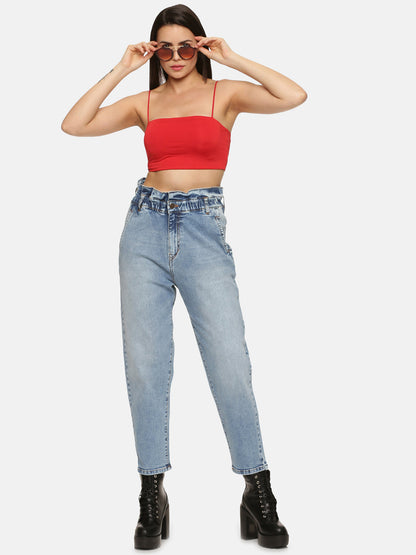 Buy Light Blue Demin Jeans For Women