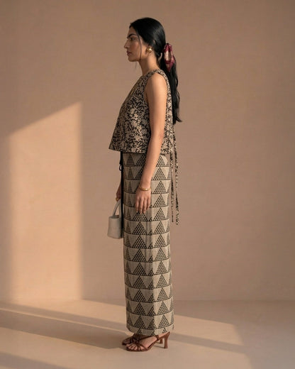 Black Geometric Co-ord