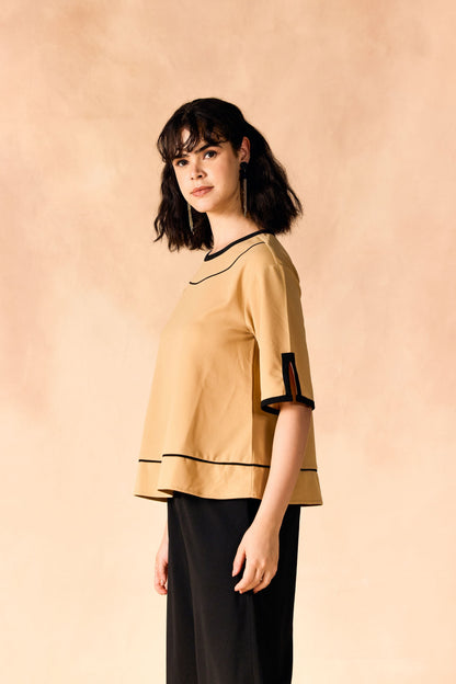 Round Neck Top & Palazzo Casual Co-Ord Set