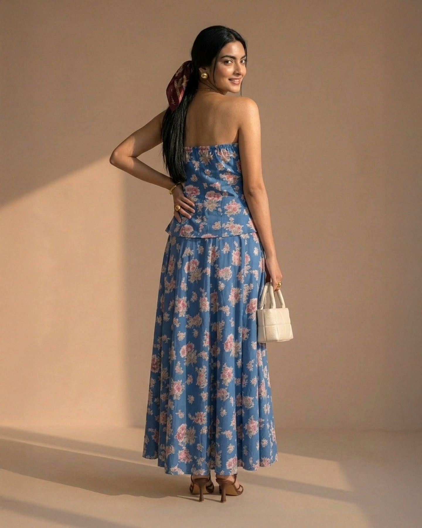 Blue Floral Cotton Co-ords
