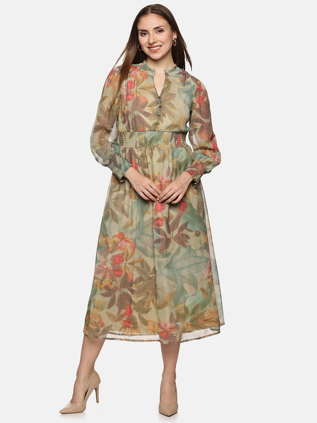 Full sleeve long dress for ladies 