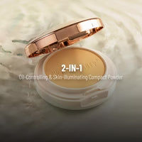 Swiss Beauty Control Lightweight Powder For Matte Flawless Finish Compact-Light Medium