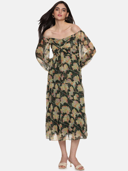 Sweetheart Neck Midaxi Dress For Women