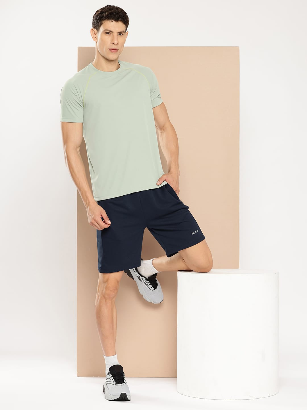Alcis Men Navy Waffle Shorts