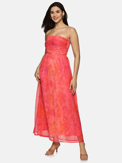 pink floral dress for women