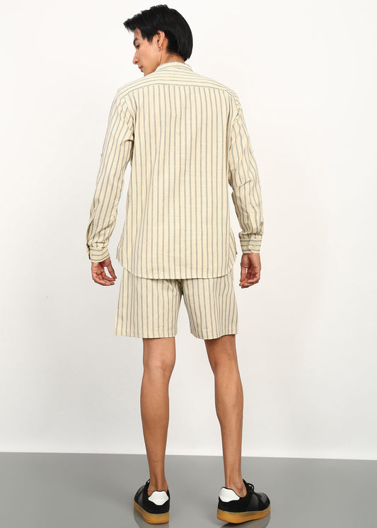 Fabmade Sandline Stripe Linen Co-ord Set