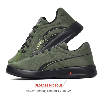 Men's Olive Go Sports Shoes Plaeto
