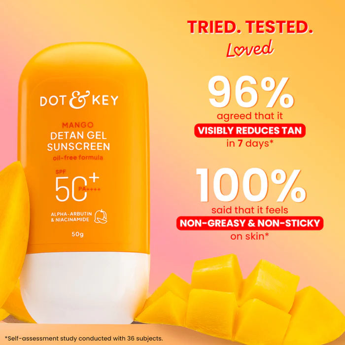 Mango DETAN Gel Sunscreen spf 50+ PA++++