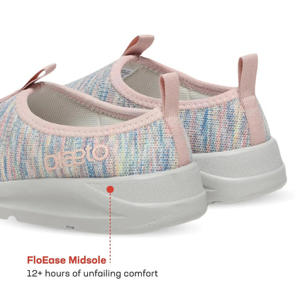 Women’s EZPlay Pink & Grey Knit Slip-Ons Plaeto