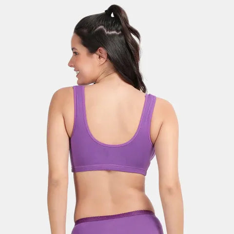 Purple sleeping bra Envie non padded non wired full coverage comfortable night wear bra for daily use
