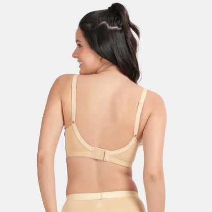 Envie maternity nursing bra non padded non wired 3/4th coverage NVB1116 nude soft breathable comfort bra for pregnancy and feeding