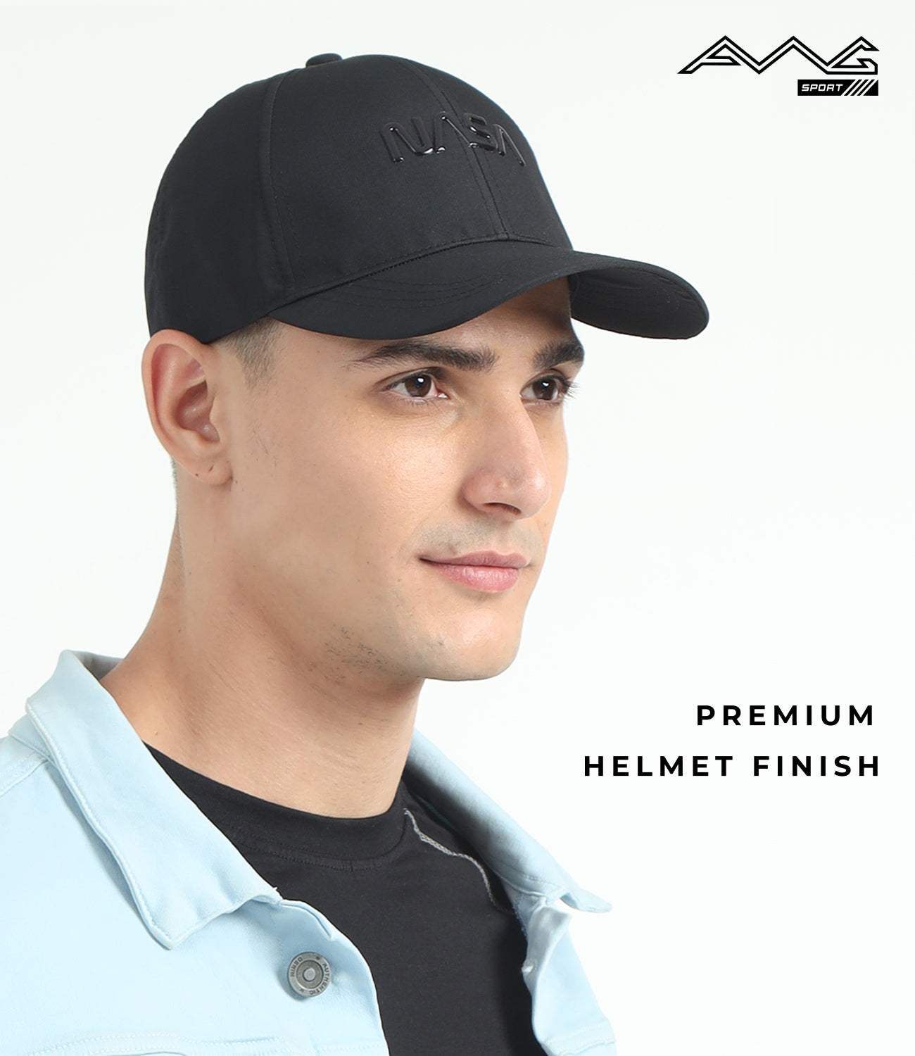 Unisex Polyester Cap Nasa 3D Logo Encrypted Caps With Adjustable Strap