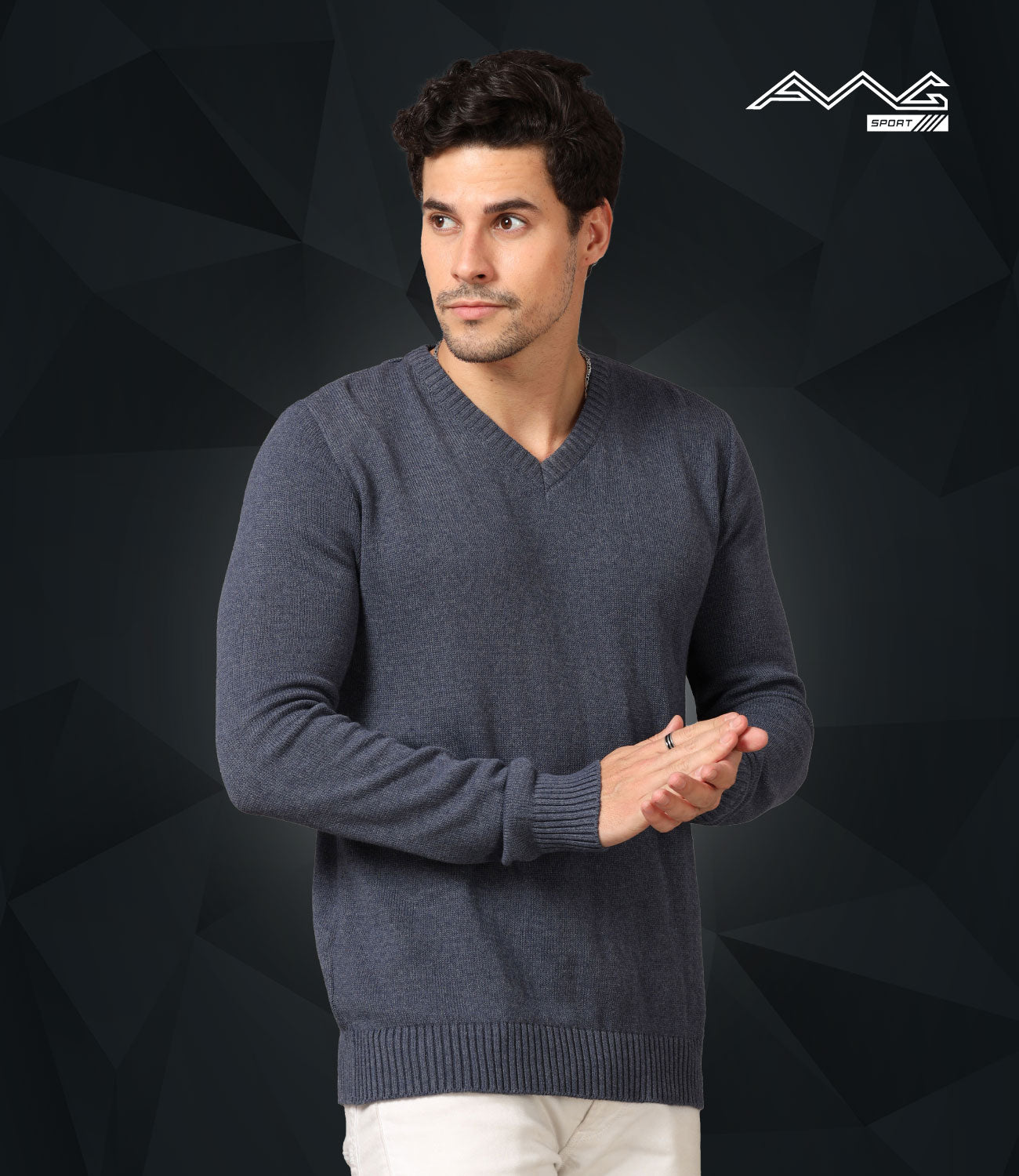 Men's V-Neck Full Sleeve Sweater