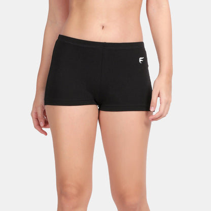 Black cotton underskirt shorts pack of 2 anti-chafing - Envie NVS5017
