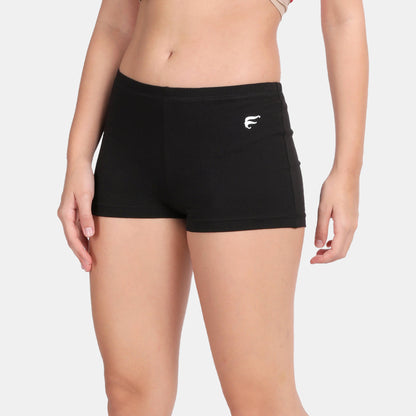 Black cotton underskirt shorts pack of 2 anti-chafing - Envie NVS5017