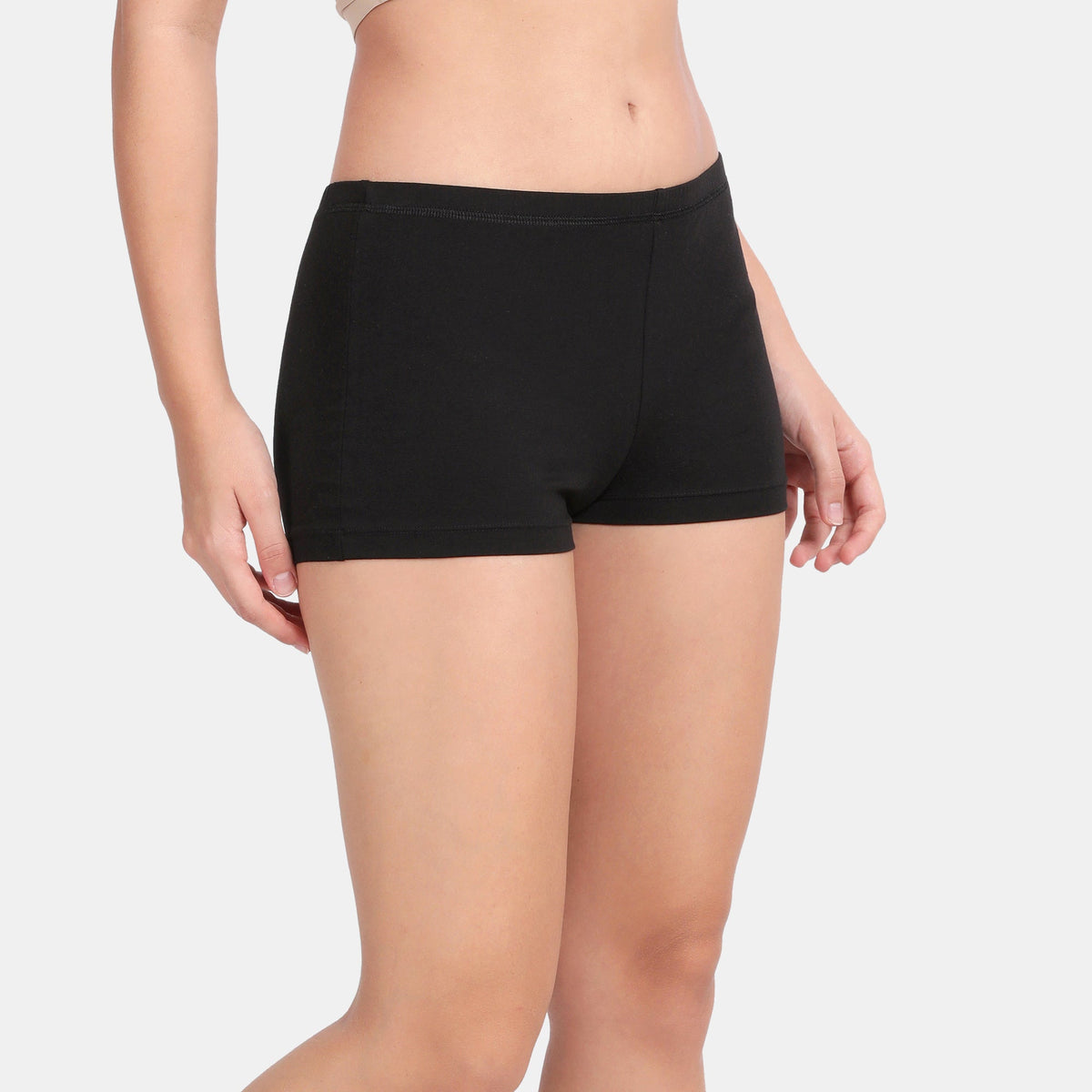Black cotton underskirt shorts pack of 2 anti-chafing - Envie NVS5017