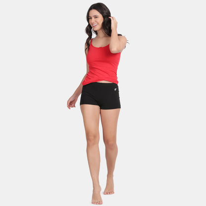 Black cotton underskirt shorts pack of 2 anti-chafing - Envie NVS5017