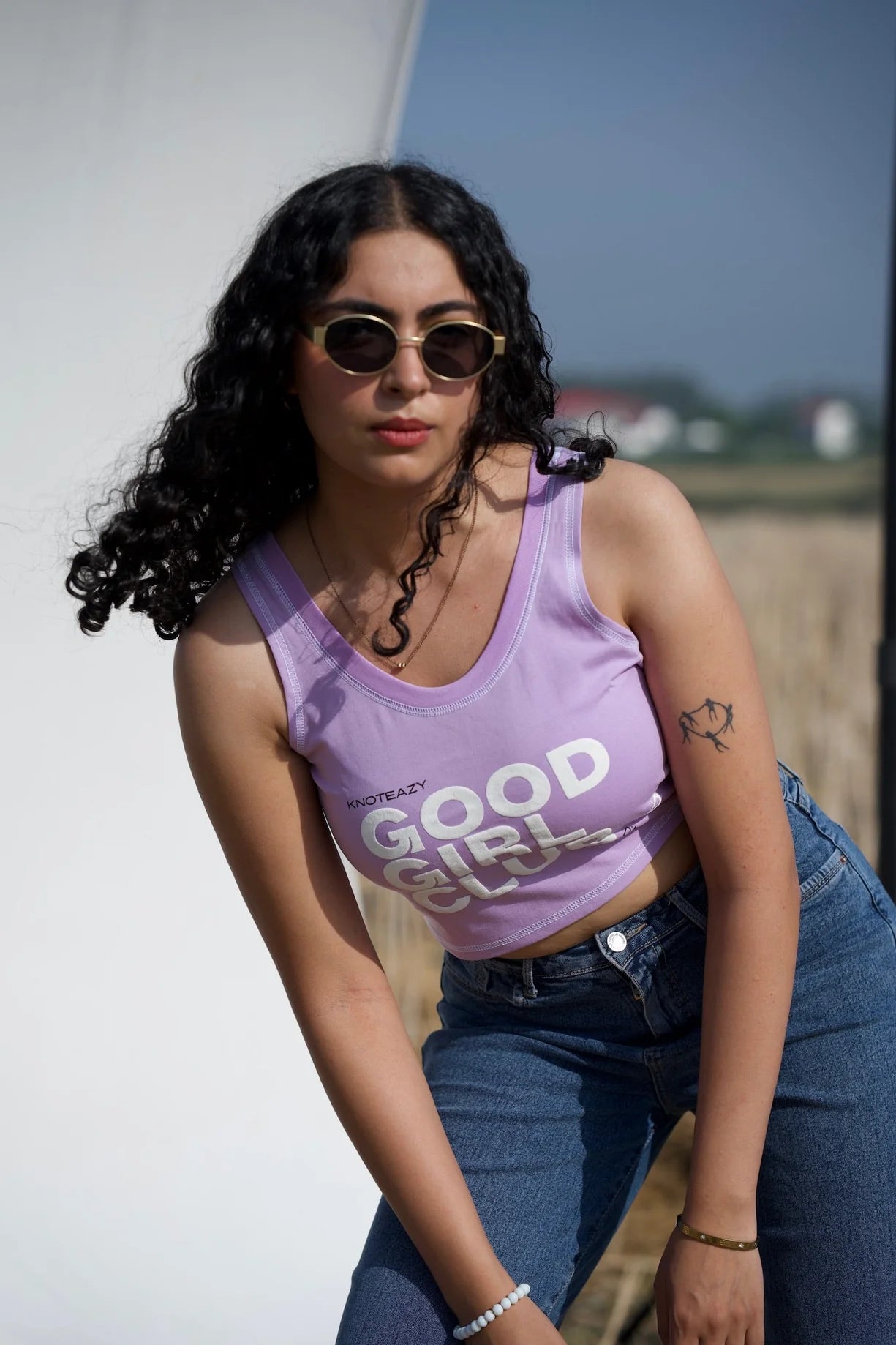 Good Girl Purple Crop Top