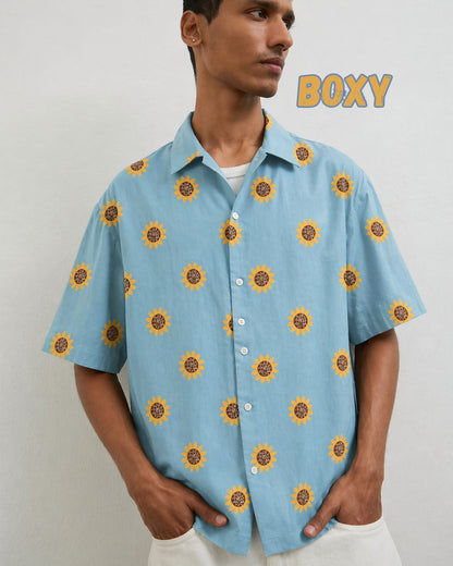 Blue Boxy Shirt