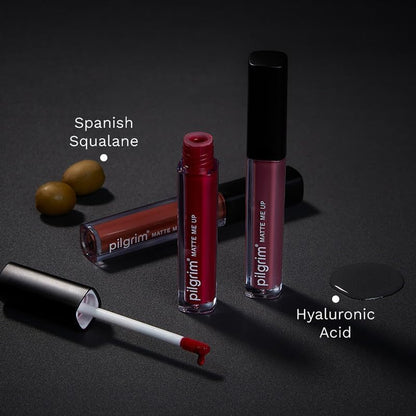 Pilgrim Matte Me Up! All Day Rich Colour Non-Drying And Transfer Proof Liquid Lipstick blushing nude 3 MILLI_LITRE
