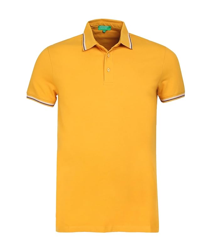 Solid Polo T-Shirt with Colored Collar Tipping