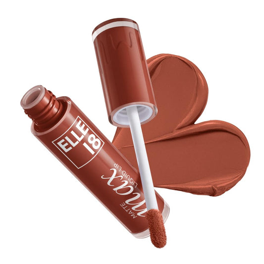 ELLE 18 MATTE MAX LIQUID LIP -BROWN BEAN