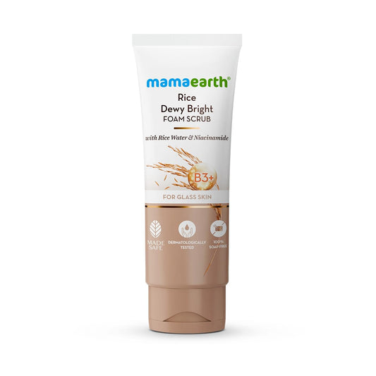 Mamaearth Rice Water & Niacinamide Face Scrub 100 g