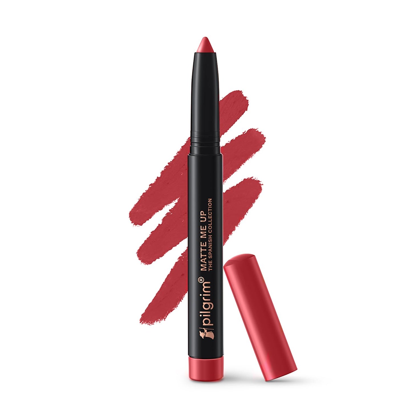 PILGRIM The Spanish Collection MATTE ME UP Lip Crayon (Primer+Matte Finish) - 23 Maroon Mistress 1.4g