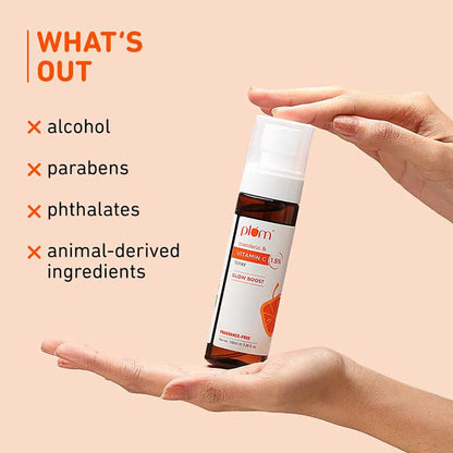 Plum 1.5% Vitamin C Toner With Mandarin For Glowing Skin Improves Uneven Tone Men & Women 100 MILLI_LITRE