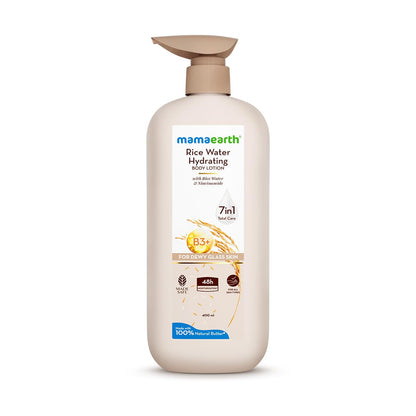 Mamaearth Rice Water Hydrating Body Lotion With Rice Water & Niacinamide 400 ml