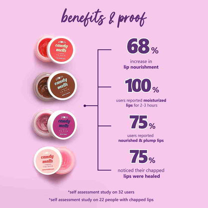 Plum Candy Melts Red Velvet Love Vegan Lip Balm 12 GRAM