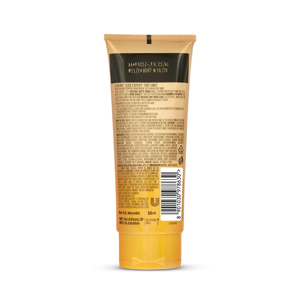 LAKME 9to5 Sun Expert Tinted Matte Sunscreen SPF50+++