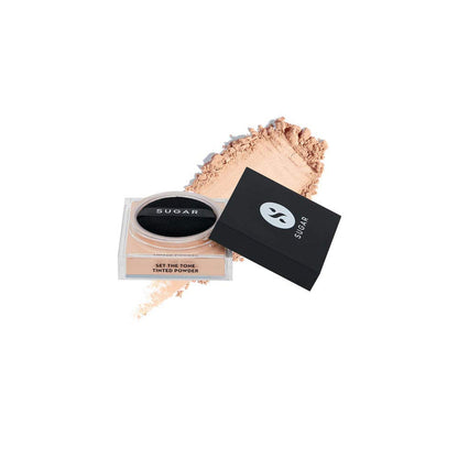 Sugar Cosmetics Set The Tone Tinted Powder - 10 Latte 15 GRAM