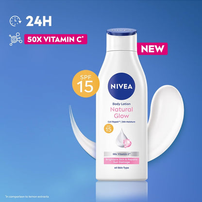 Nivea SPF 15 Natural Glow Cell Repair Body Lotion 200 ml