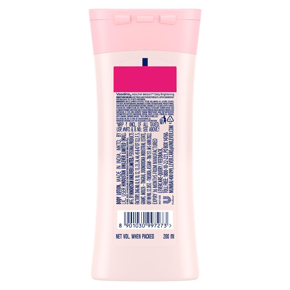 Vaseline daily brightening Niacinamide serum in lotion 200 ml