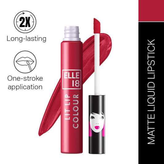 Elle 18 Liquid Lip Color Wanderlust Red 5.599999905 MILLI_LITRE