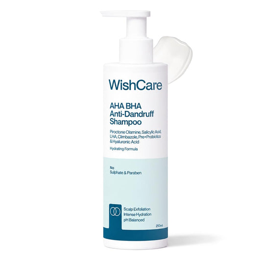 WISHCARE Hydrating AHA BHA Anti Dandruff Shampoo 250ml