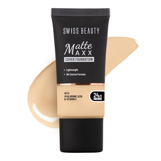 SWISS BEAUTY Matte MAXX COVER FOUNDATION-05 Neutral Sand 30 GRAM