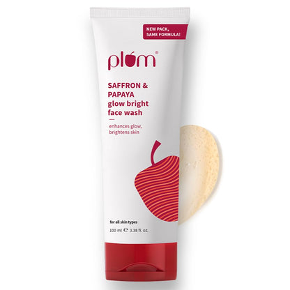 Plum Saffron & Papaya Glow Bright Face Wash 100 MILLI_LITRE