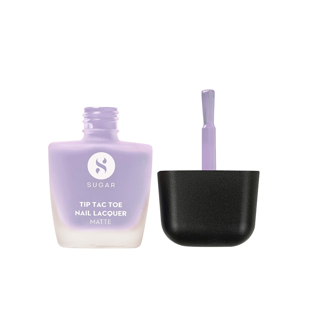 Sugar Cosmetics Tip Tac Toe Nail Lacquer Matte - 44 Lavender Love 9 MILLI_LITRE