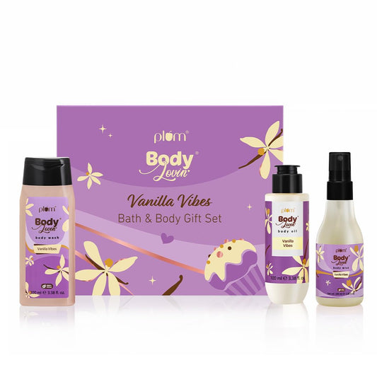 plum Body Lovin Vanilla Vibes Bath & Body Gift Set 300 MILLI_LITRE