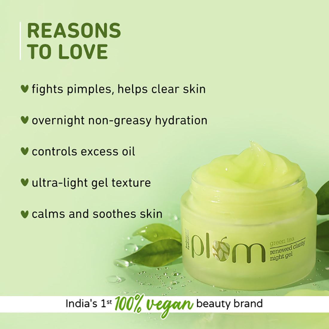 Plum Green Tea Renewed Clarity Night Gel 15 MILLI_LITRE