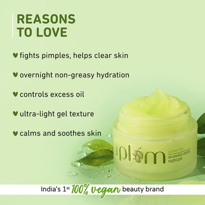 Plum Green Tea Renewed Clarity Night Gel 15 MILLI_LITRE
