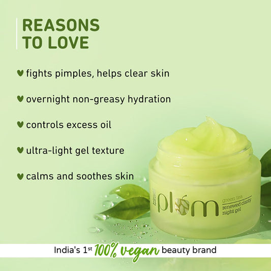 Plum Green Tea Renewed Clarity Night Gel 15 MILLI_LITRE