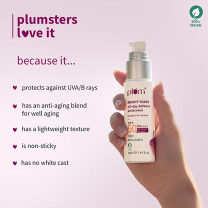 Plum Bright Years All Day Defence SPF 45 PA+++ Cream 50 MILLI_LITRE