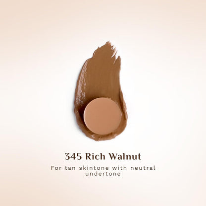 PILGRIM Dream Matte Foundation Stick (Lightweight+Full Coverage) - 345 Rich Walnut 10g