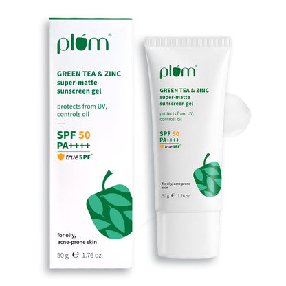 Plum Green Tea & Zinc Super-Matte Spf 50 Sunscreen Gel 50 GRAM