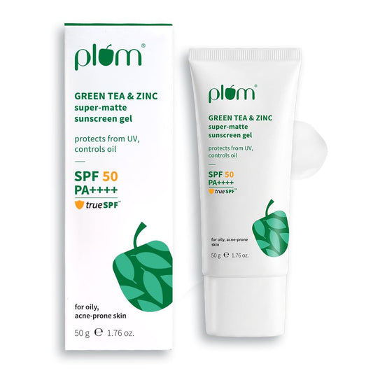 Plum Green Tea & Zinc Super-Matte Spf 50 Sunscreen Gel 50 GRAM